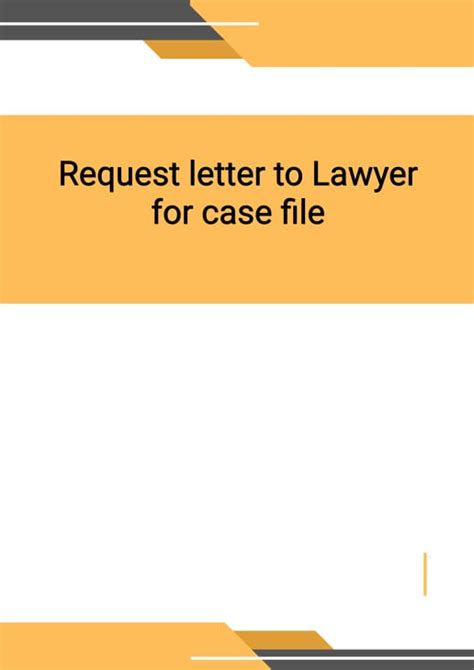 request letter  lawyer  case file template  word  request