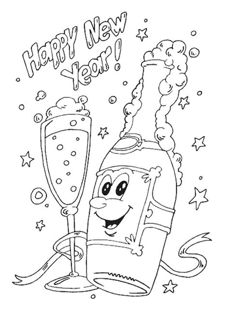 party happy  year eve coloirng pages  year coloring pages