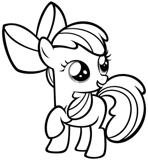 printable   pony coloring pages  kids