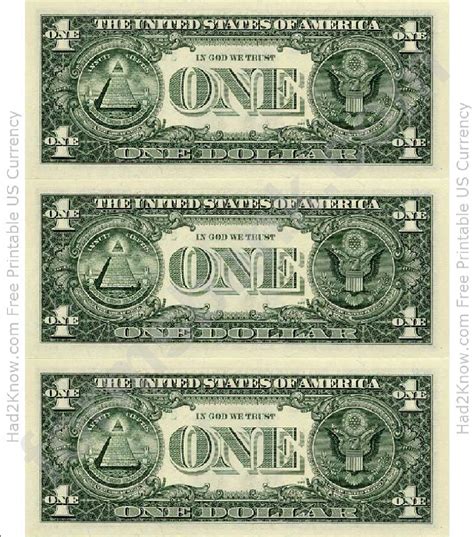 dollar bill template  printable