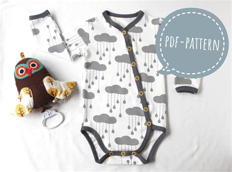 baby sewing pattern onesie bodysuit  sewing pattern  etsy