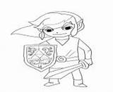 Coloring Pages Zelda Legend Waker Wind Link Print Printable Info sketch template