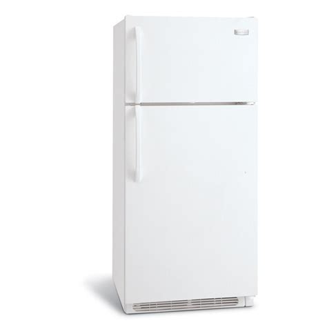 frigidaire  cu ft top freezer refrigerator  ice maker white  lowescom