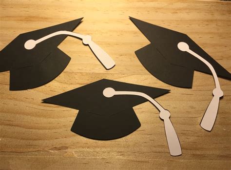graduation cap paper die cut select  color