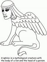 Coloring Pages Egypt Sphinx Egyptian Printable Monsters Print Greek Clipart Creatures Book Ancient Coloringpagebook Sheet Chariot Kids Library Popular Advertisement sketch template