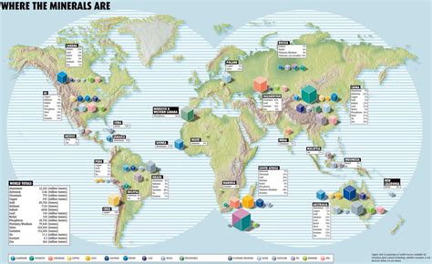 map monday  countries control  worlds minerals