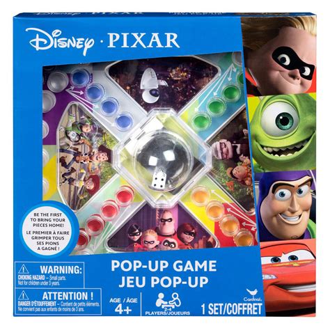 Disney Pixar Pop Up Game Cars Toy Story Incredibles