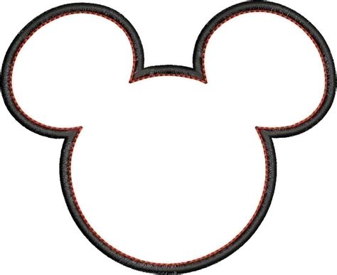 coloring pages  mickey mouse head outline