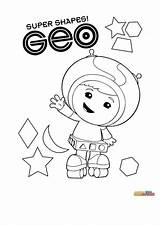 Umizoomi Team Coloring Pages Kids Geo Fun Kleurplaat Books Choose Board Printable Birthday sketch template