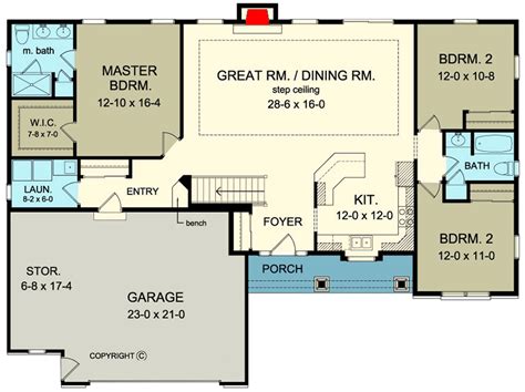typical ranch floor plan floorplansclick