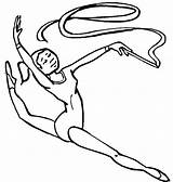 Gymnastics Coloring Pages Kids Color Printable sketch template