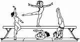 Gymnastics Coloring Pages Printable Kids Color Print Girl Clipart Sheets Colouring Online Sports Quotes Realistic Girls Preschool Boys Gymnasts Resim sketch template