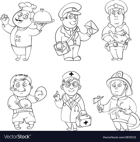professions coloring pages png  file