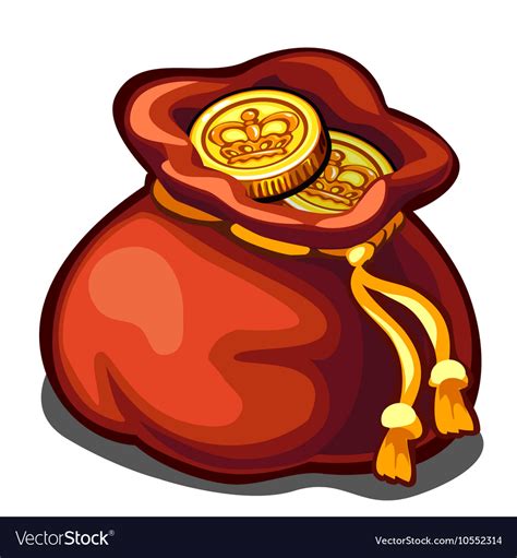 bag  gold coins wealth symbol icon royalty  vector