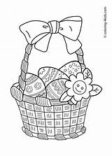 Coloring Pages Easter Bonnet Template Eggs sketch template