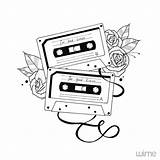 Cassette Tape Drawing Tattoo Tapes Tattoos Drawings Blackwork Reasons Why 13 Doodle Paintingvalley Aesthetic Getdrawings Tatjack Choose Board sketch template