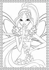 Winx Coloring Tynix Pages Butterflix Club Print sketch template