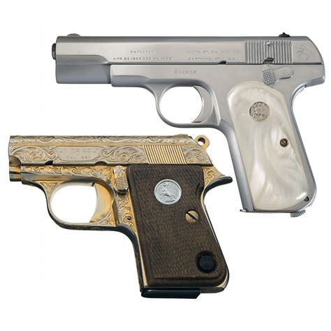 colt semi automatic pistols  colt model  pocket hammerless