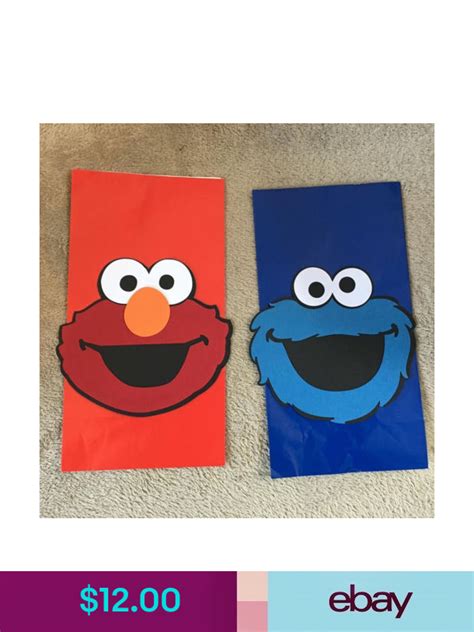 Party Bags Ebay Home And Garden Cookie Monster Party