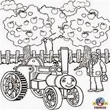 Coloring Tank Engine Pages Thomas Filminspector Printable sketch template