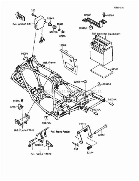 kawasaki klf  parts list  diagram  ereplacementpartscom