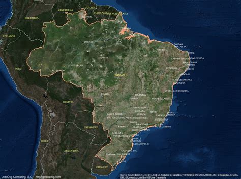 brazil satellite maps leaddog consulting
