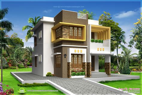 small double storied contemporary house design home kerala plans