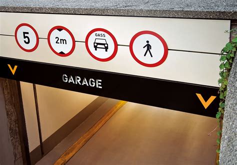 bsn garage signage design  behance signage system signage design