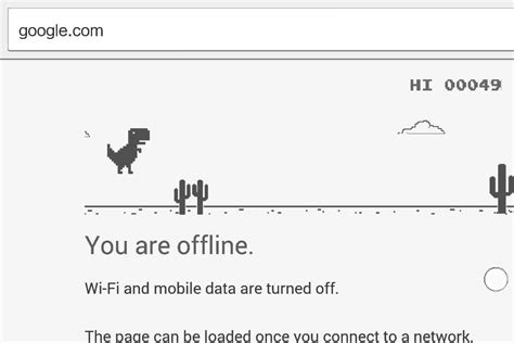 google chromes offline dinosaur game   easter egg
