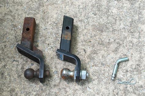 trailer receiver hitch mount components