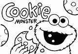 Monster Cookie Coloring Pages Cookies Printable Eating Sesamstraat Drawing Sheets Print Street Sesame Gif Toddler Lessons Preschool Offer Simple Color sketch template