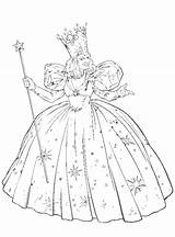 Oz Wizard Coloring Pages Glinda Dorothy Book Tin Man Color Kids Printables Witch Printable Coloring4free Colouring Drawing Fun Print Crafting sketch template