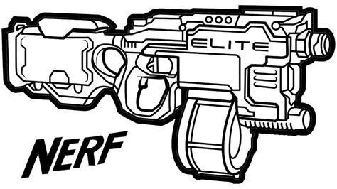 wonderful nerf gun coloring pages  boys coloring pages