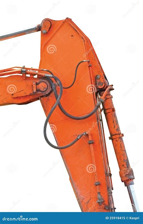 excavator dipper  boom vertical isolated stock image image  isolated industry