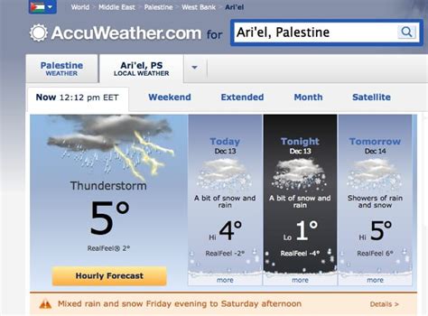 accuweather   accu israellycool