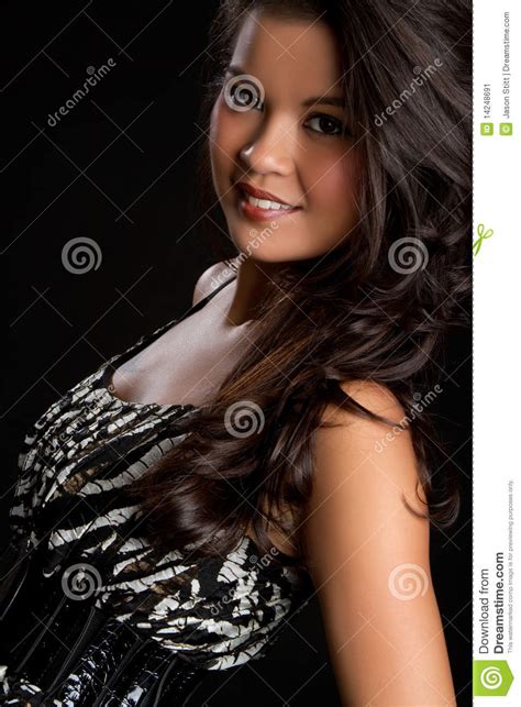pretty filipino woman stock image image 14248691