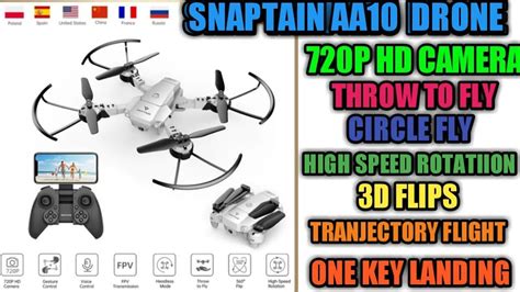 snaptain  drone review snaptain  mini foldable drone fpv quadcopter foldable drone