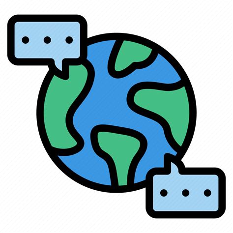 worldwide chat connection contact icon   iconfinder
