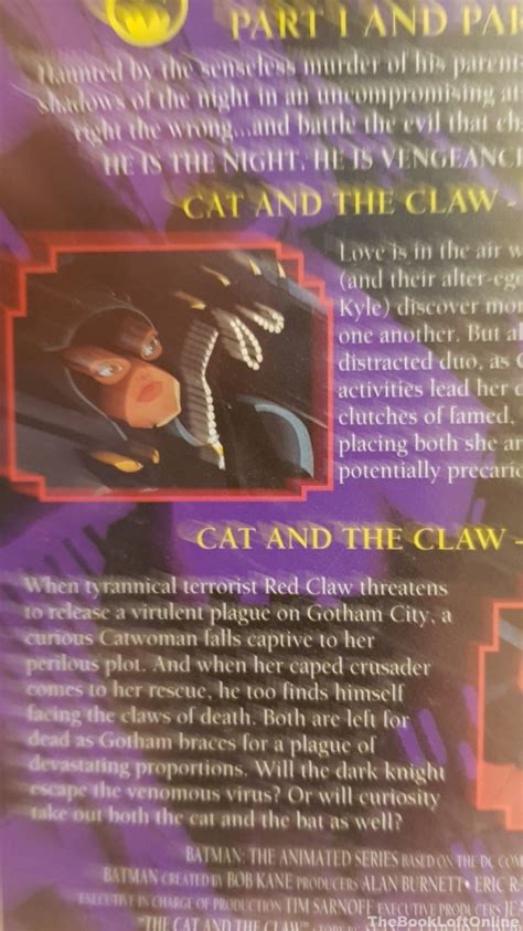 batman the animated series cat and the claw part 1 and 2 vhs video tape