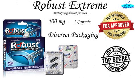 Authentic Robust Extreme Dietaray Supplement For Men 2 Capsules