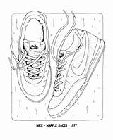 Dokument Sneaker Coloring Press Book sketch template