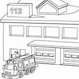 Fire Station Clipart Coloring Pages Clipground Template sketch template