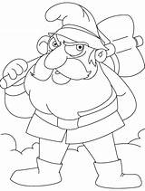 Gnome Coloring Garden Pages Getdrawings sketch template