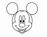 Mickey Mouse Easy Drawing Draw Drawings Outline Coloring Sketch Pages Disney Cute Cartoon Pencil sketch template
