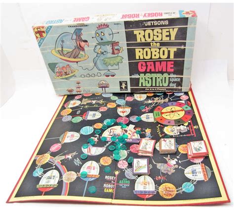 Vintage 1962 Transogram Jetsons Rosey The Robot Board Game