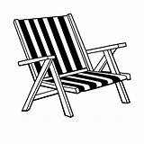 Chair Beach Clipart Drawing Lawn Coloring Adirondack Chairs Deck Lounge Line Clip Pages Cliparts Patio Umbrella Deckchairs Collection Rocking Library sketch template