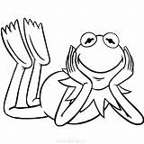 Coloring Muppets Kermit Xcolorings sketch template