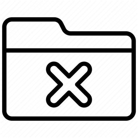 cancel wrong closed archive documents file folder icon