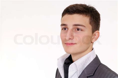 Cute Guy Looking Stock Image Colourbox