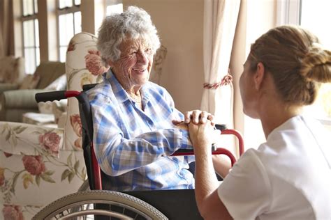 older woman in nursing home has just one complaint